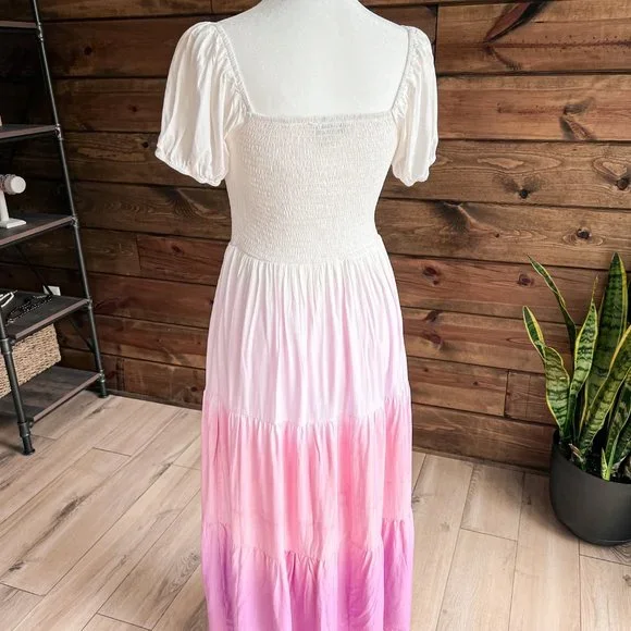 THE CALLIE PINK OMBRE DRESS - Picture 7 of 12